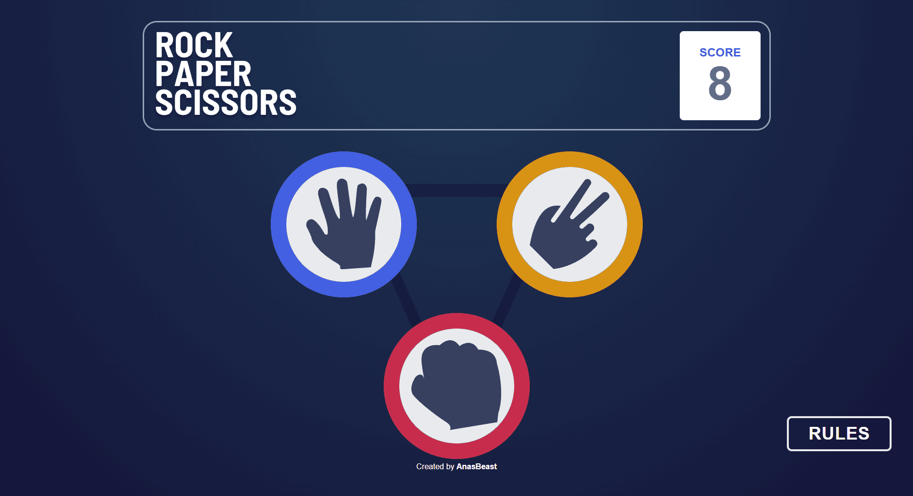 Screenshot of Rock-Paper-Scissors